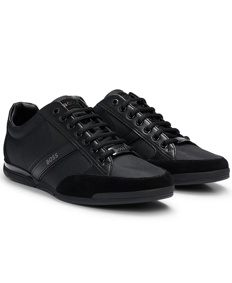 Boss by Hugo Men's Mixed-Material Trainers Sneakers