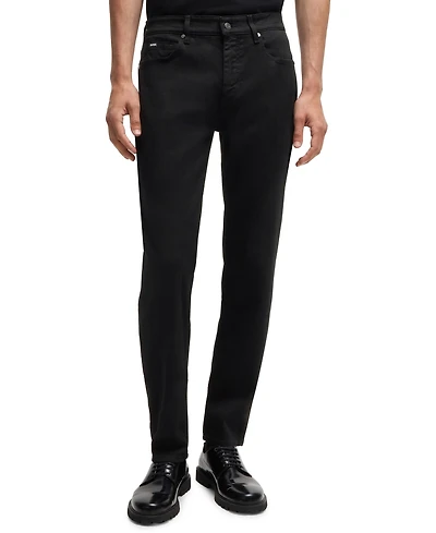 Boss by Hugo Men's Black Super-Soft Regular-Fit Jeans