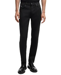 Boss by Hugo Men's Black Super-Soft Regular-Fit Jeans