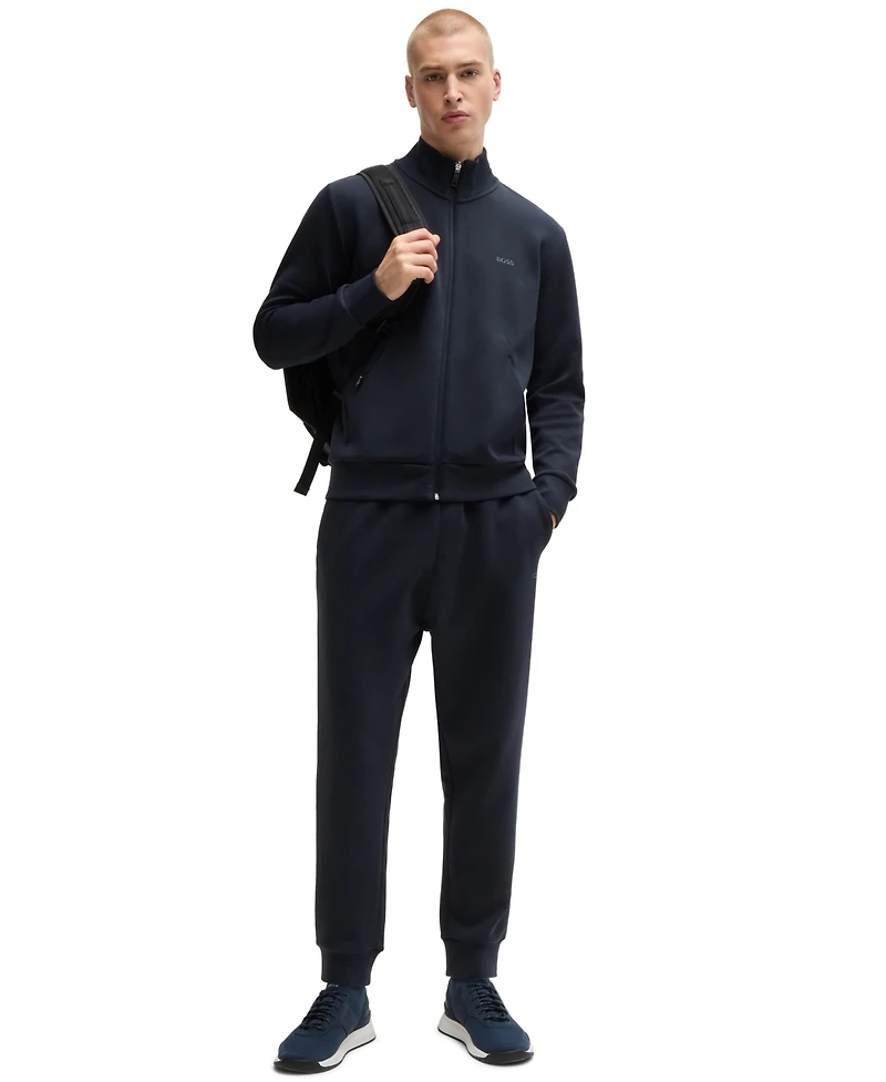 Boss by Hugo Boss Men's Logo Print Zip-Up Sweatshirt