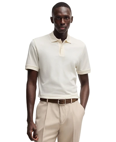 Boss by Hugo Men's Cotton-Silk Regular-Fit Polo Shirt