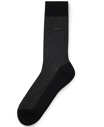 Boss by Hugo Men's Regular-Length Patterned Socks