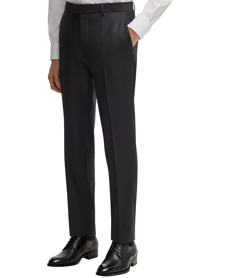 Boss by Hugo Men's Virgin Wool Slim-Fit Trousers