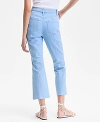 I.n.c. International Concepts Women's High-Rise Cropped Flare Jeans, Exclusively at Macy's