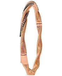Le Vian Chocolatier Chocolate Diamond Bangle Bracelet in 14k Rose & White Gold