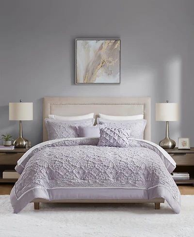 Addison Park Payton 9-Pc. Jacquard Comforter Set, Full