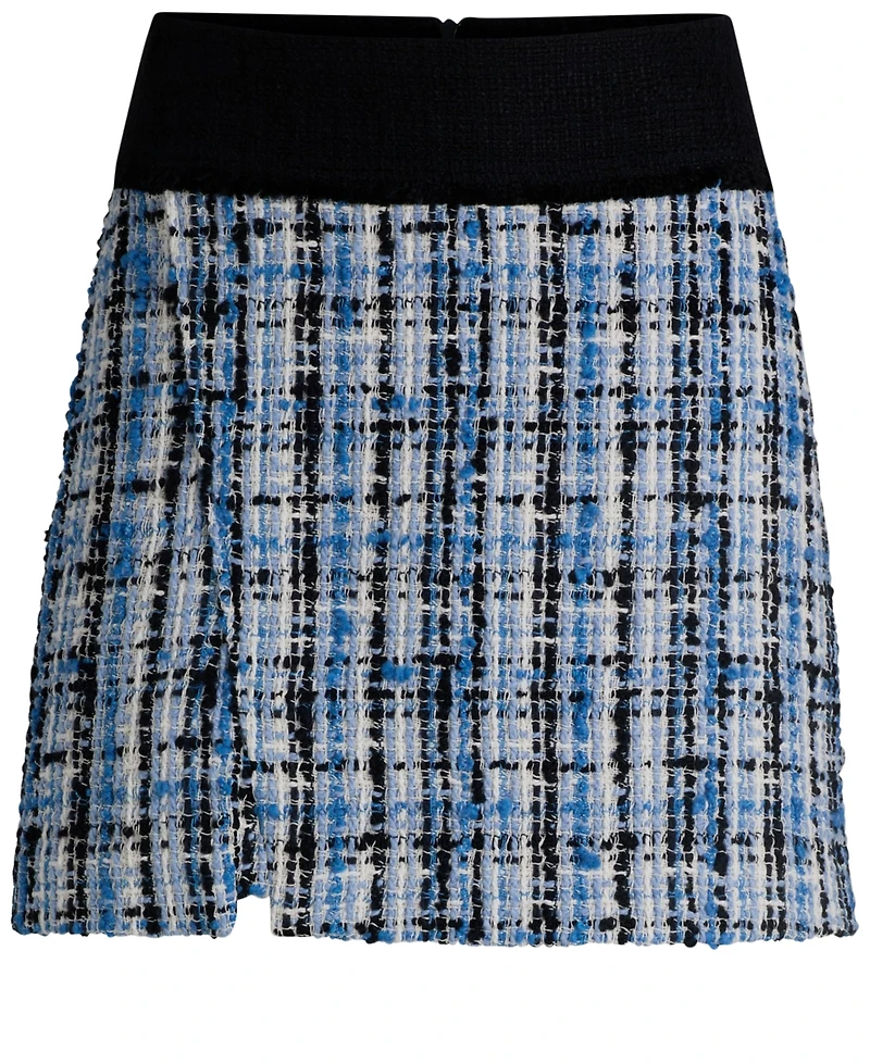 Boss by Hugo Women's Multicolored Tweed Mini Skirt