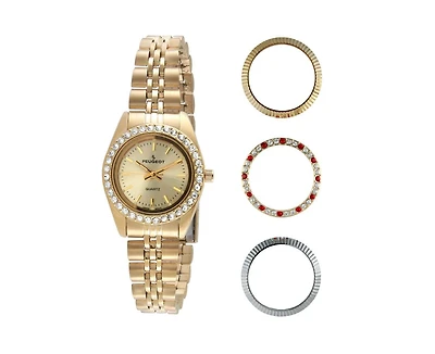 Peugeot Women Watch Gift set with Interchangeable Bezels