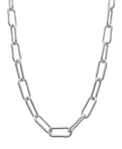 Adornia Tarnish Resistant Silver Wide Chunky Paper Clip Chain