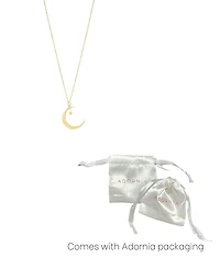 Adornia Gold Hanging Moon and Star Necklace
