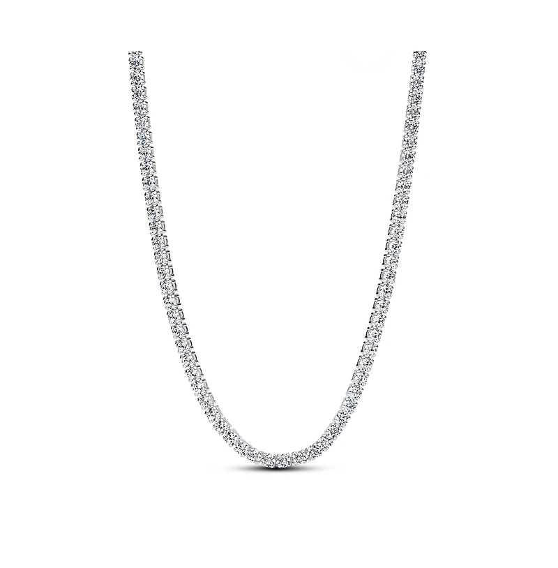 Pandora Sterling Silver Tennis Choker Necklace