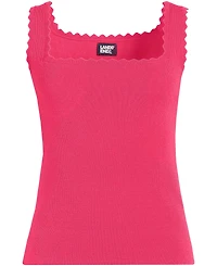 Lands' End Women's Square Neck Tank Sweater - Set Top