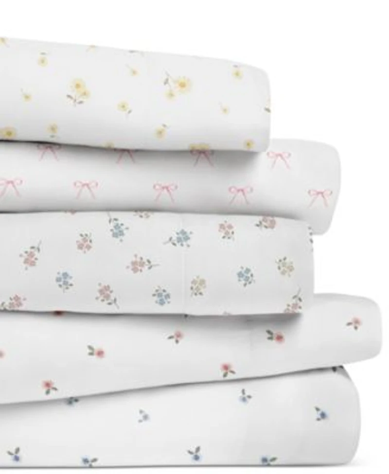 Kaycie Gray Printed Microfiber Sheet Sets