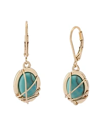 Robert Lee Morris Soho Turquoise Stone Drop Earrings