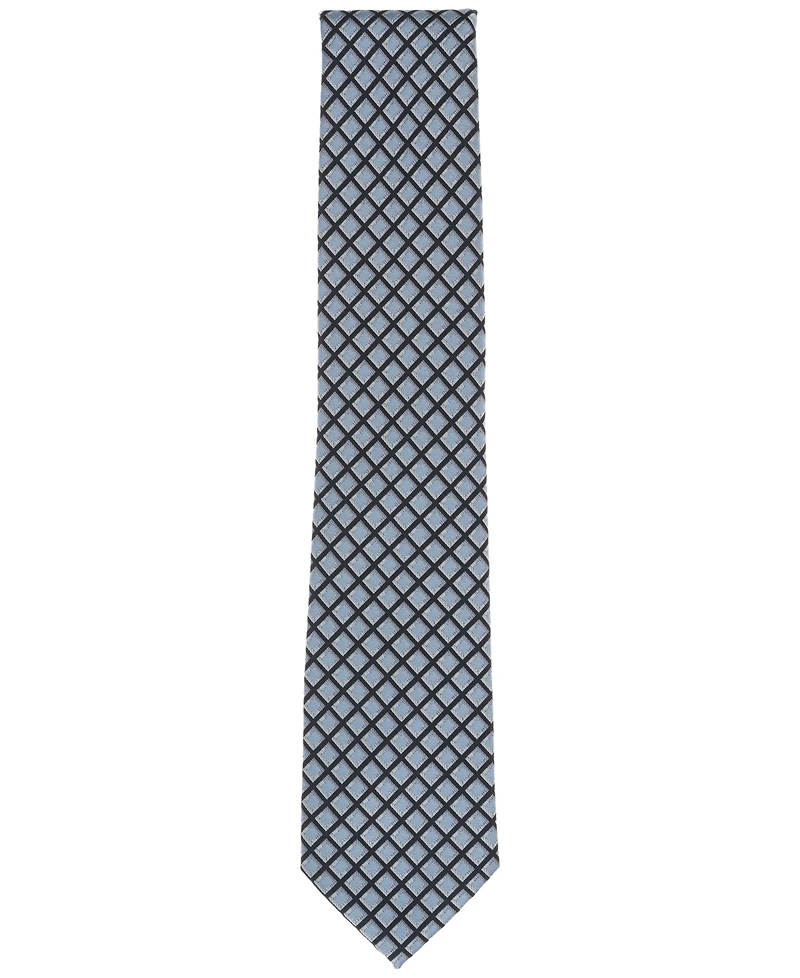 Perry Ellis Men's Buttaro Grid-Pattern Tie
