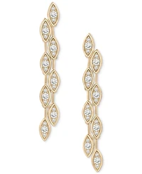 Wrapped in Love Diamond Long Drop Earrings (1/2 ct. t.w.) in 14k Gold, Exclusively at Macy's