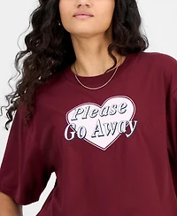 Self Esteem Juniors' Cropped Go Away T-Shirt