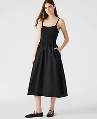 Steve Madden Women's Codie Cotton Smocked Midi Dress