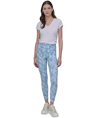 Dkny Sport Women's Printed High-Waist 7/8 Tights