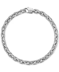Esquire Men's Jewelry Rounded Box Link Chain Bracelet, Exclusively for Macy's