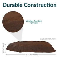 Outdoor Polyresin Landscape Rock Septic Cover with Stakes