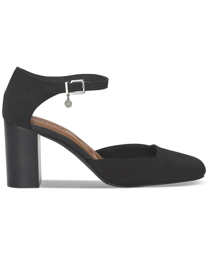 Lucky Brand Women's Kanira Square-Toe Stacked Heel Pumps