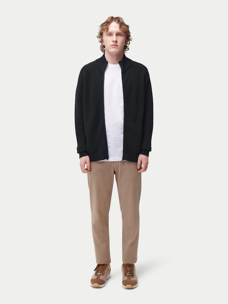 Gobi Cashmere Men's High Neck Full-Zip Cardigan