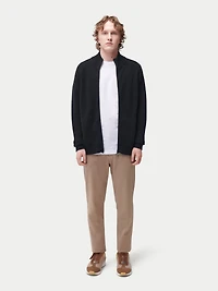 Gobi Cashmere Men's High Neck Full-Zip Cardigan