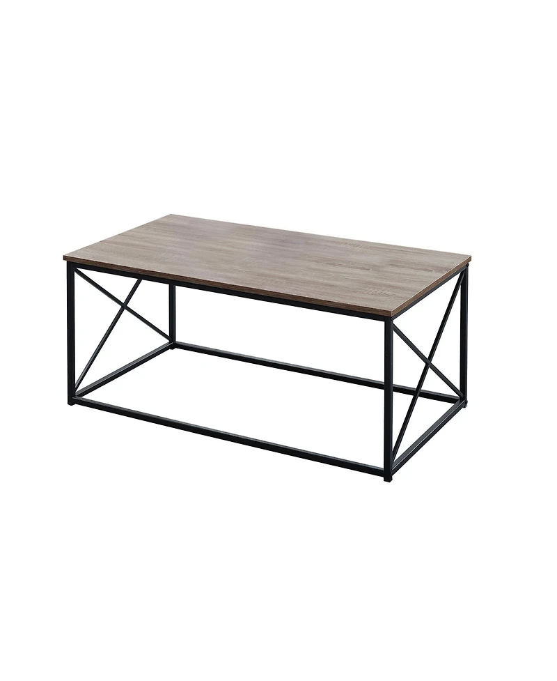 Set of Three Metal Coffee Tables for Modern Living Room Decor