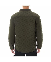 Smith's Workwear Men's Snap Closure Diamond Quilted Knit Shirt-Jac