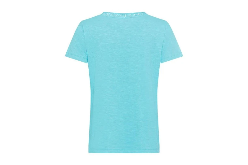 Olsen Women's Embroidered Neck T-Shirt