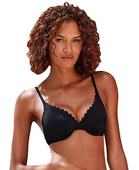 Lascana Women's Scalloped Underwire Bikini Swimsuit Top Bra Sizing