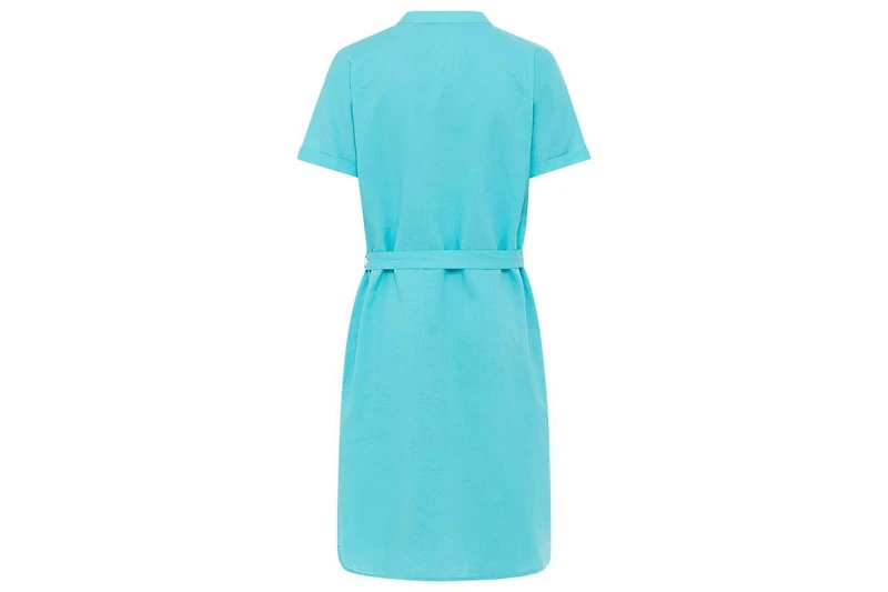 Olsen Women's Linen Blend Tunic Shirt Dress