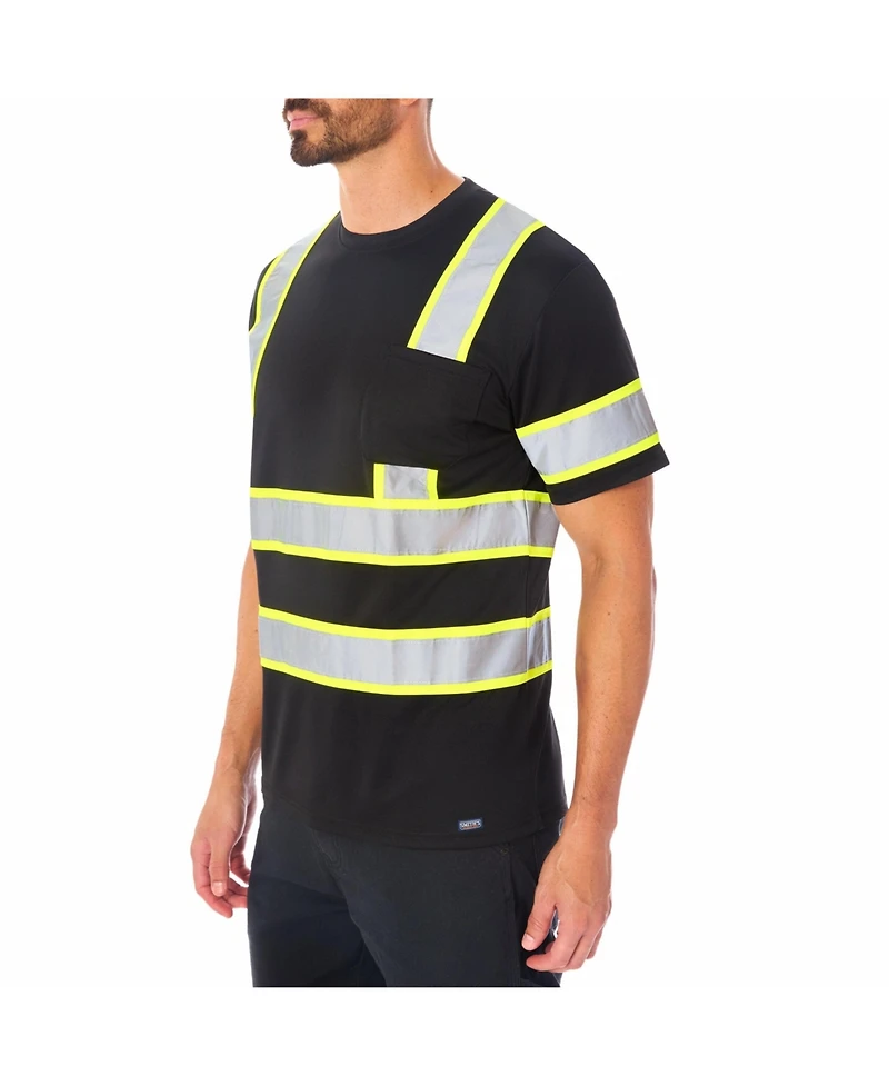 Smith's Workwear Men's Short Sleeve High-Visibility Reflective Safety Tee