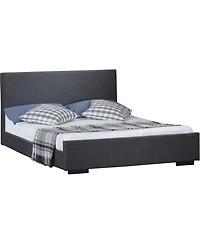 Polyester Blend Upholstered Bed Frame – Sturdy Manufactured Wood Design