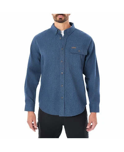Smith's Workwear Men's Long Sleeve Extra Heavyweight Chamois Flannel Shirt