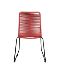Set of Two Metal Dining Chairs – Modern Outdoor Seating for Patio & Garden