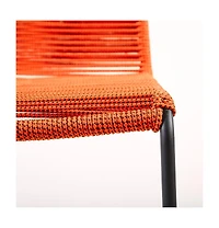 Set of Two Metal Dining Chairs – Modern Outdoor Seating for Patio & Garden