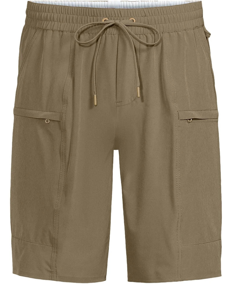 Lands' End Big & Tall 9 Inch Packable Cargo Swim Shorts