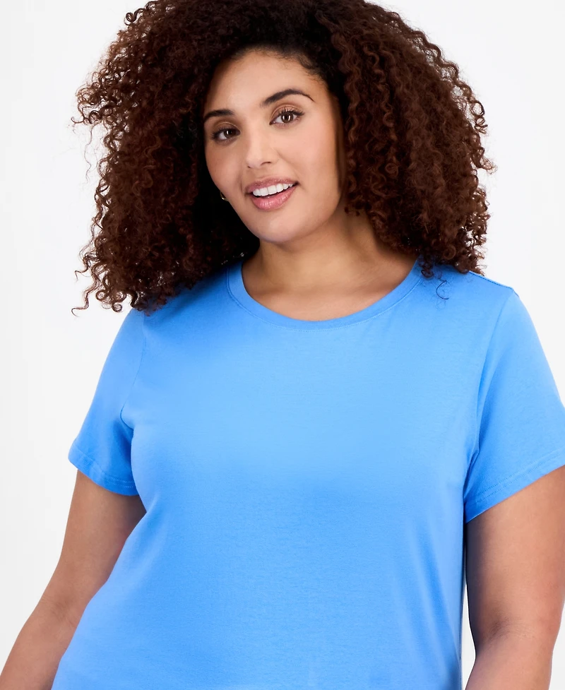 Aveto Plus Basic Crewneck Short-Sleeve T-Shirt
