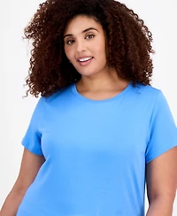 Aveto Plus Basic Crewneck Short-Sleeve T-Shirt