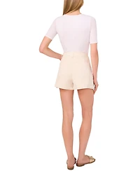 1.state Women's High-Rise Denim Shorts