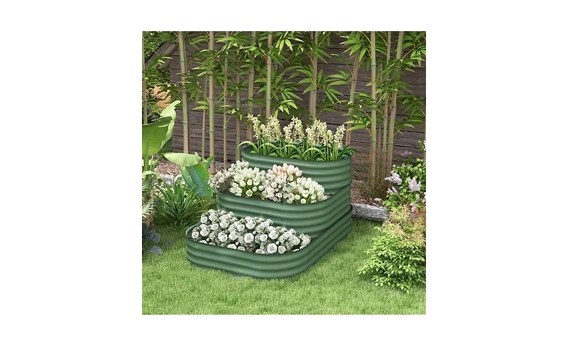Elevated Garden Bed Perfect for Growing Vegetables, Herbs, and Flowers Outdoors