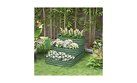 Elevated Garden Bed Perfect for Growing Vegetables, Herbs, and Flowers Outdoors