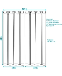 Simple Styles Indoor/Outdoor Curtain Panels with Grommet Tops
