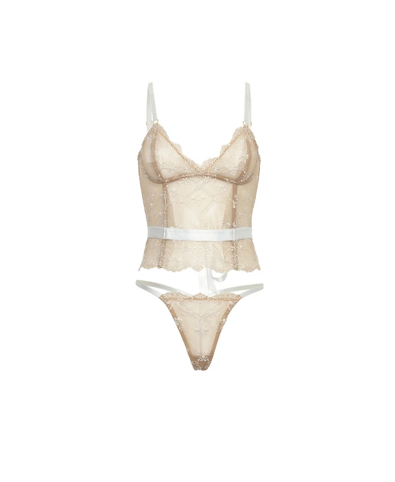 Oh La Cheri Women's Marielli Bustier Bra Set