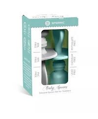 Sperric Toddler Spoons First Stage - Silicone Spoon For Self Feeding Set Gum Friendly Bpa Free