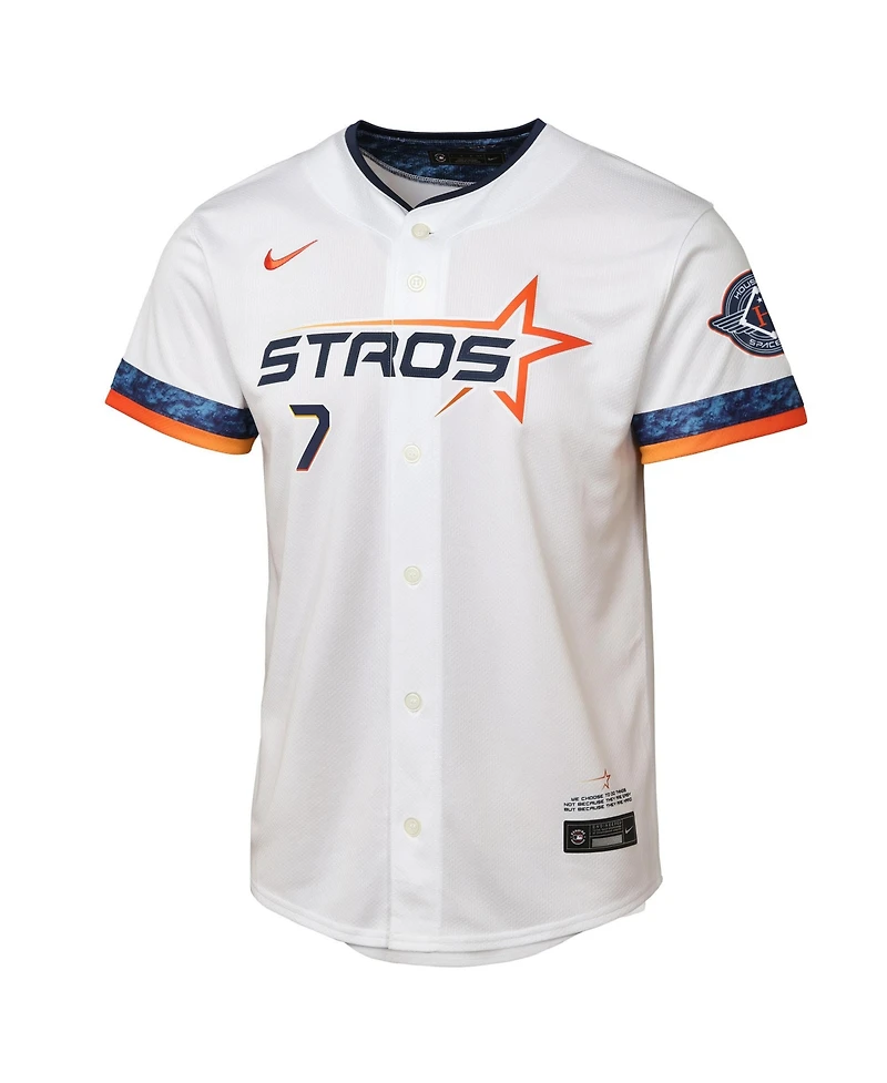 Nike Big Boys and Girls Craig Biggio White Houston Astros 2025 City Connect Limited Player Jersey