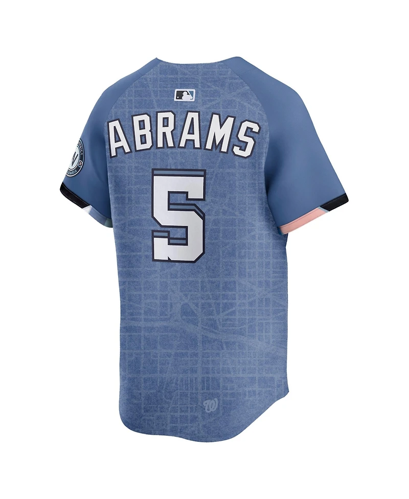 Nike Men's C.j. Abrams Gray Washington Nationals 2025 City Connect Limited Player Jersey
