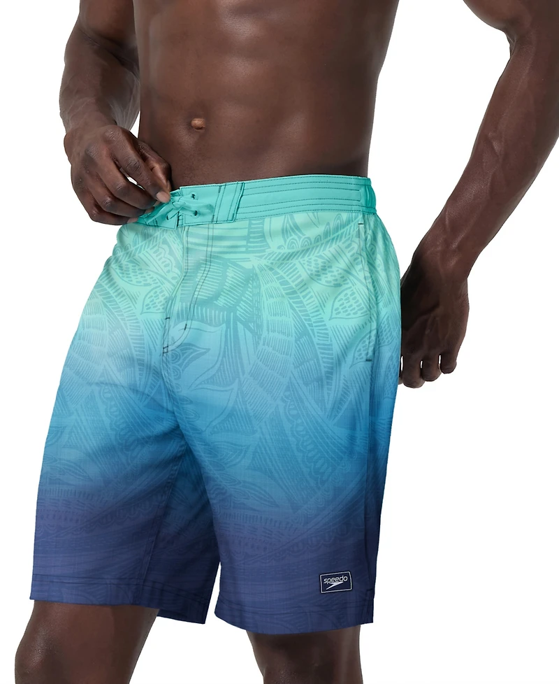 Speedo Men's Island Flow Bondi Basin Ombre Drawstring 9" Boardshorts